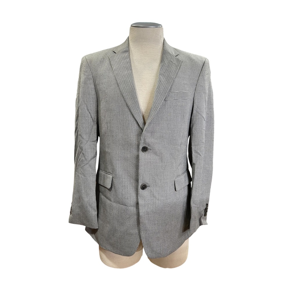 Tommy Hilfiger Mens Blazer Suit Jacket 40R‎ Grey Sports Coat Long Sleeve